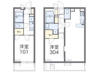 レオパレスＣａｌｍ片倉の物件間取画像